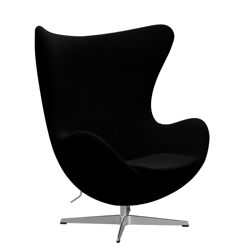 Ægget™ 3316 Lounge Stol | Hallingdal Stof | Sort