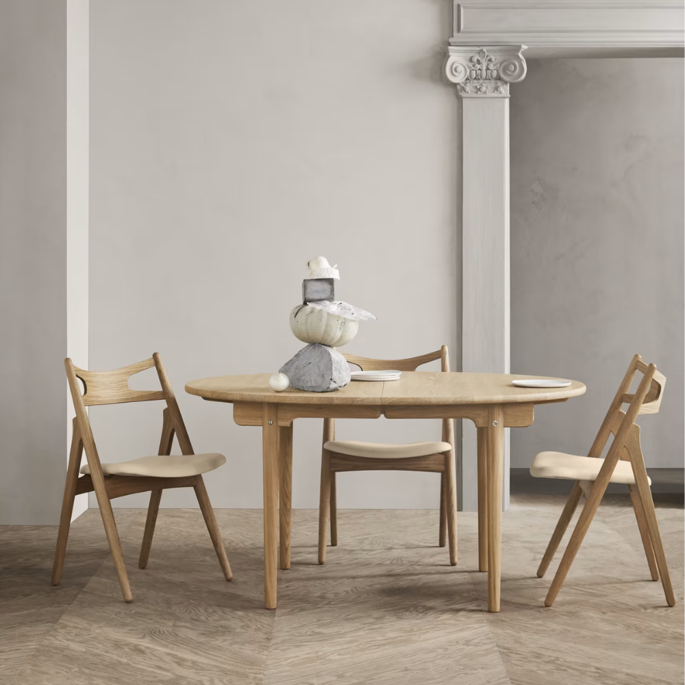 CH337 Spisebord | Eg hvidolie | 140x115 cm