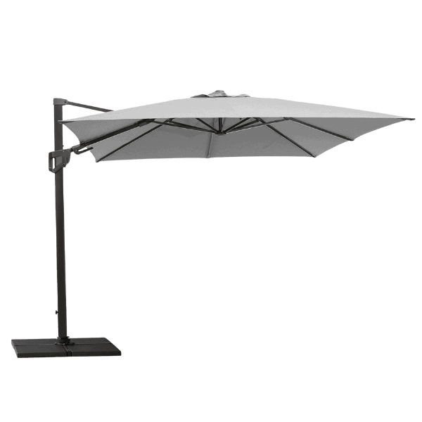 Hyde Luxe Tilt Parasol & Parsolfod | 3x3 m