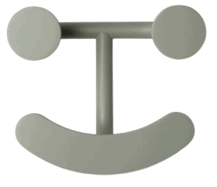 Happy hook green grey