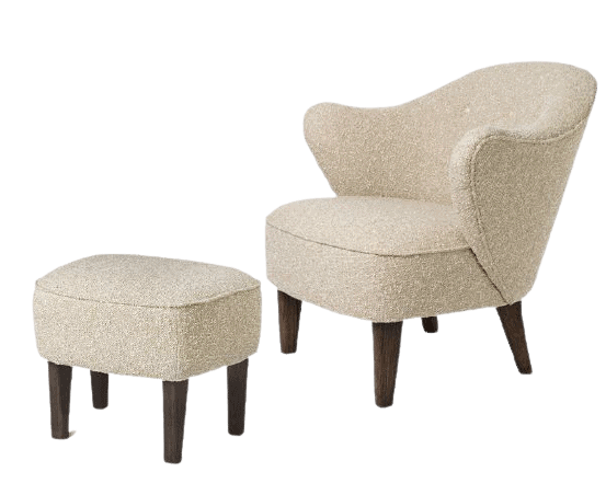 Ingeborg & Ottoman | Loungestol med skammel