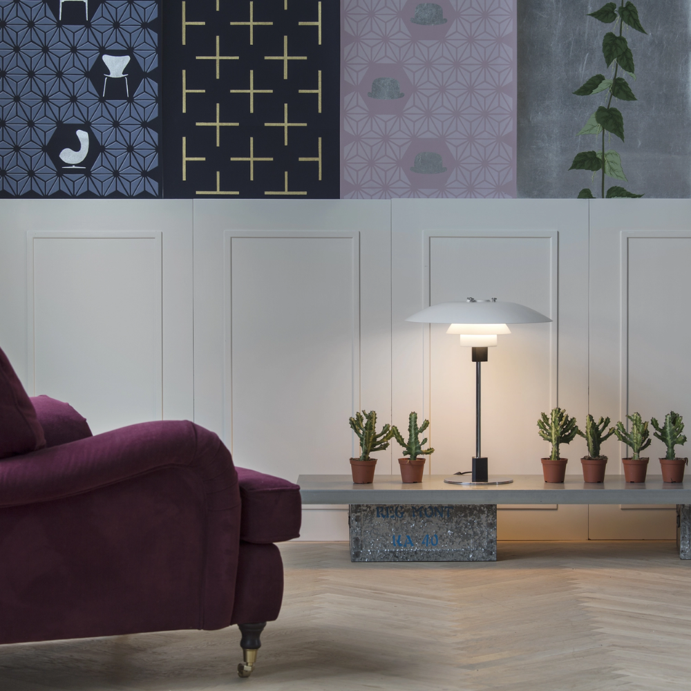 PH 4/3 Bordlampe | Højglansforkromet