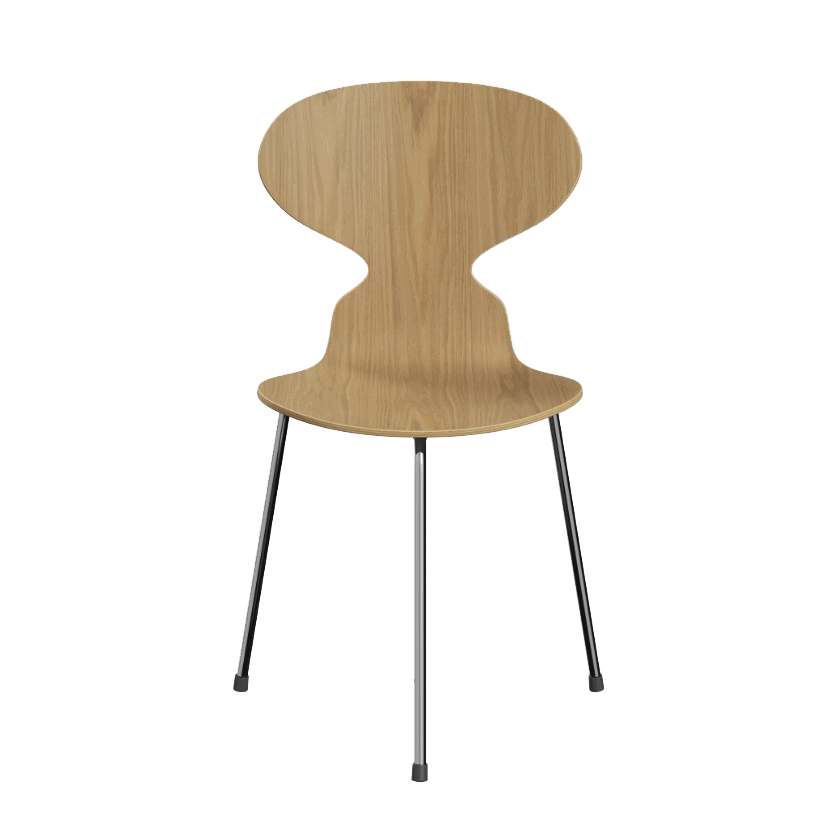 Myren™ 3100 Stol | 3-ben | Træfiner | Spisebordsstol