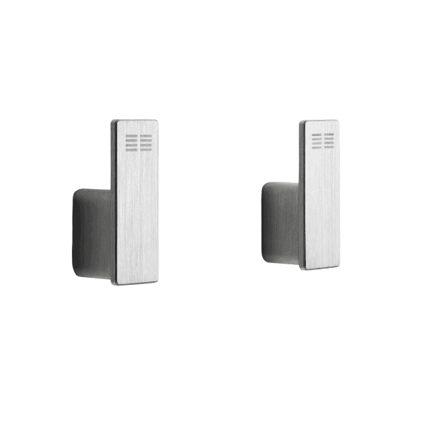 Unidrain Reframe håndklædekrog i børstet stål