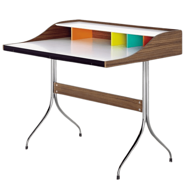 Vitra-Home-Desk-Valnoed-12-White-Krom-stel-schiang-living