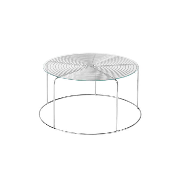 Wire Coffee Table Glass Top VP17 | Glasplade til sofabord