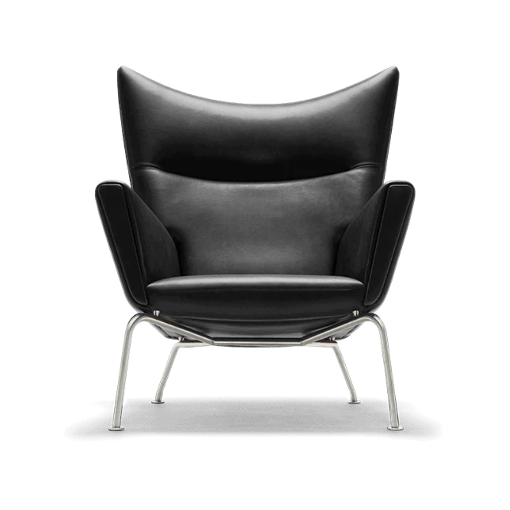 CH445 Wing Chair | Loke Læder | Loungestol