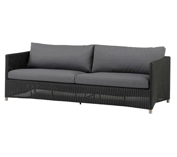 Diamond 3 pers. sofa, inkl. hynde