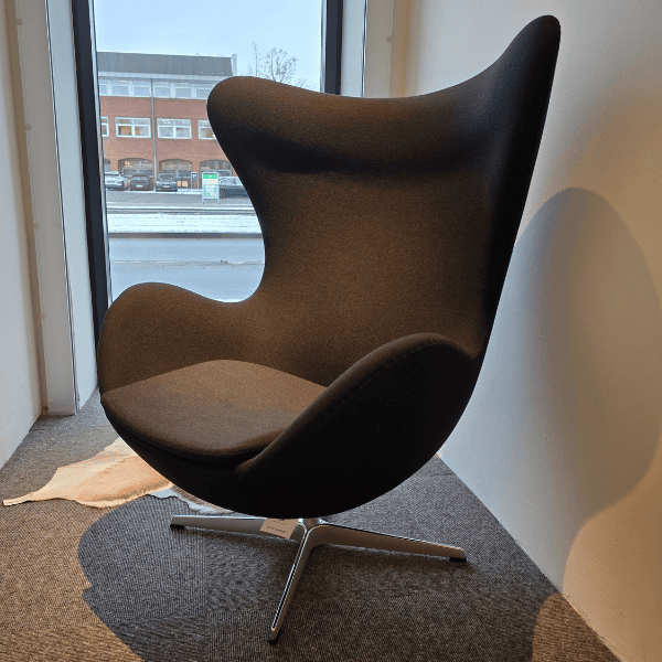 Ægget™ Lounge Stol | Chr. Havn uldstof | Alu fod