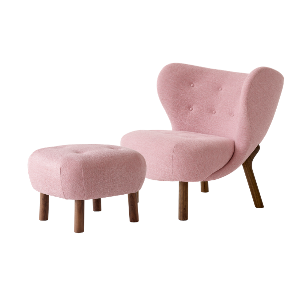 Lille Petra VB1 & Pouf ATD1 | Loungestol med puf