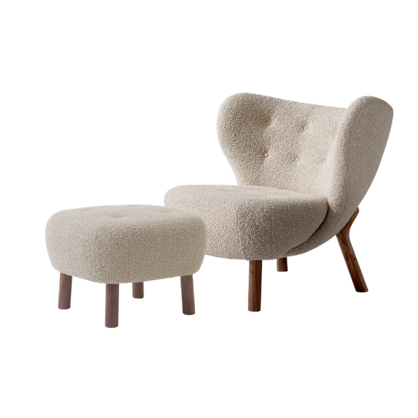 Lille Petra VB1 & Pouf ATD1 | Loungestol med puf