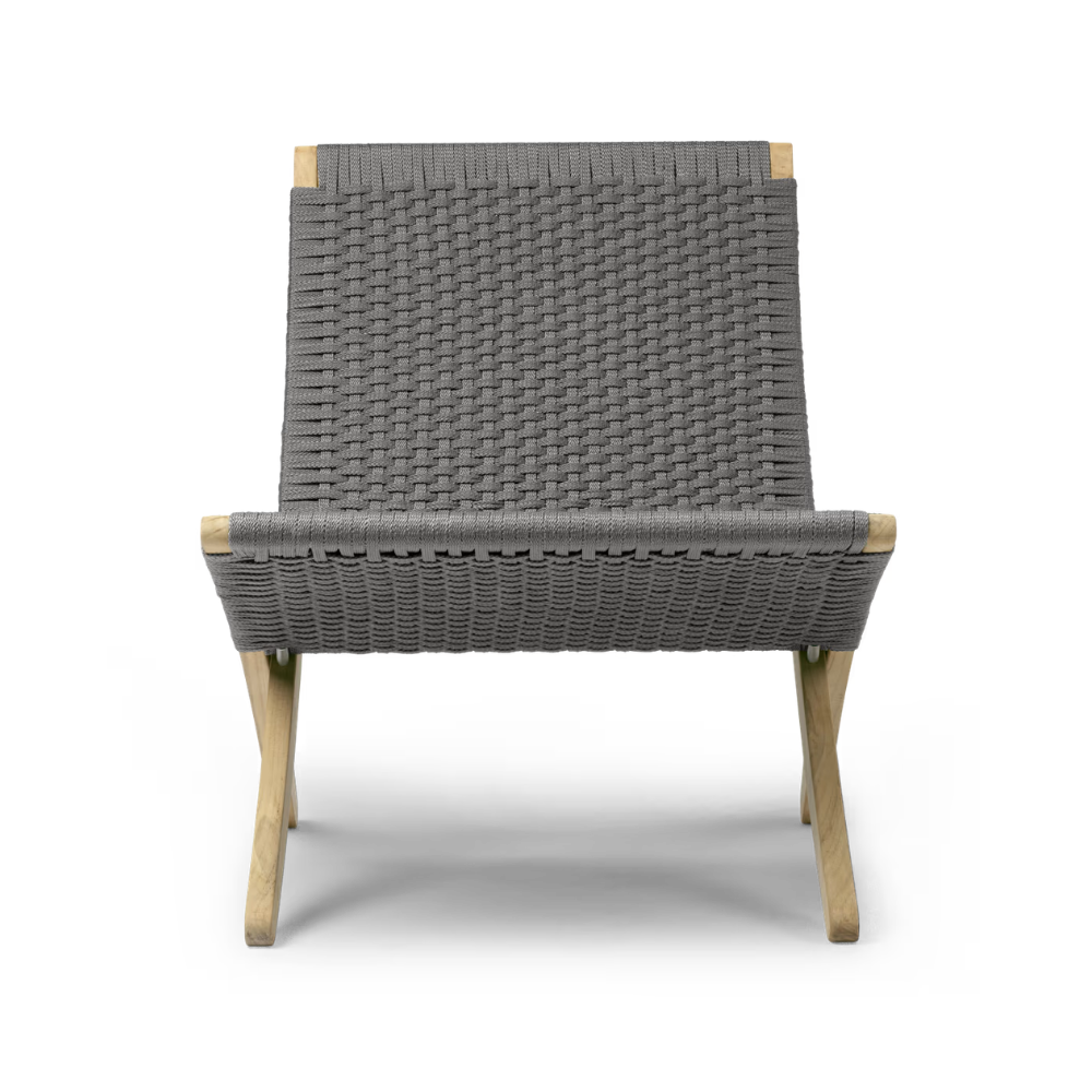 MG501 Cuba Stol | Udendørs | Teak Ubehandlet | Charcoal