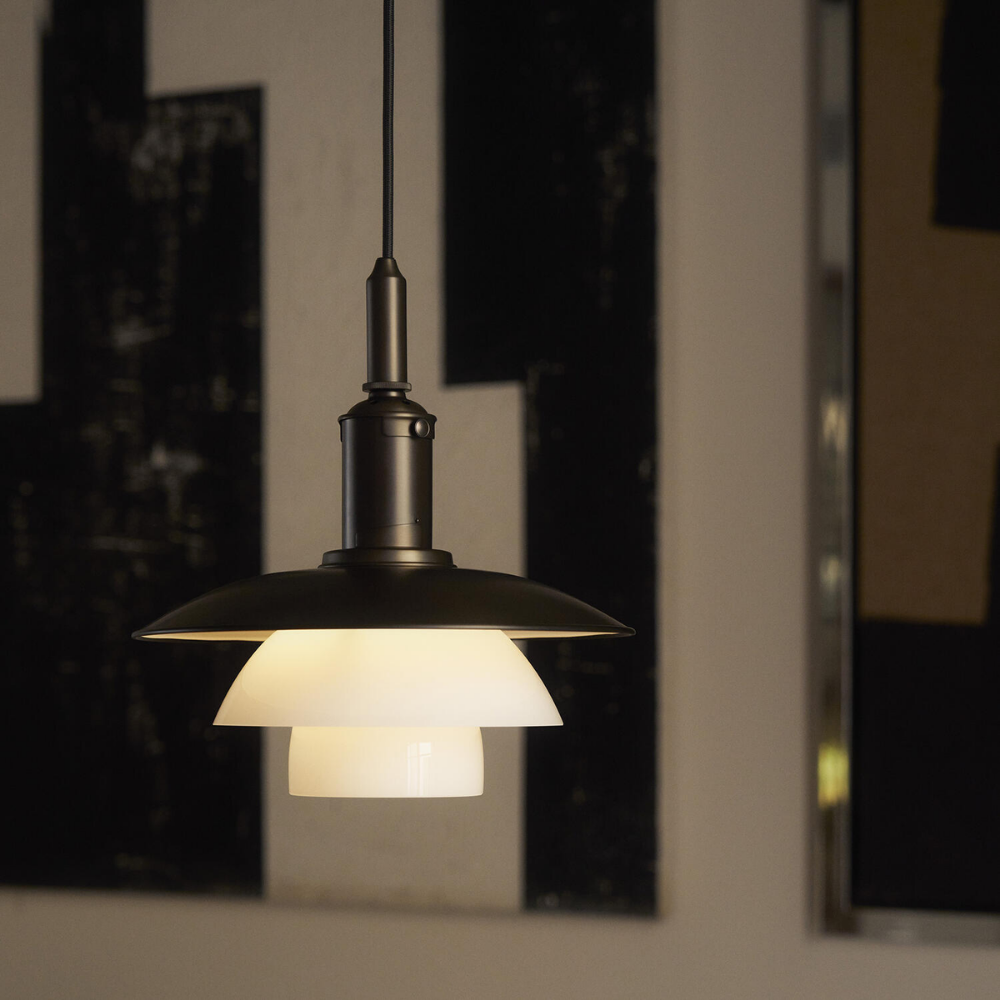 PH 3/3 | Aged Brass | Opal pendel