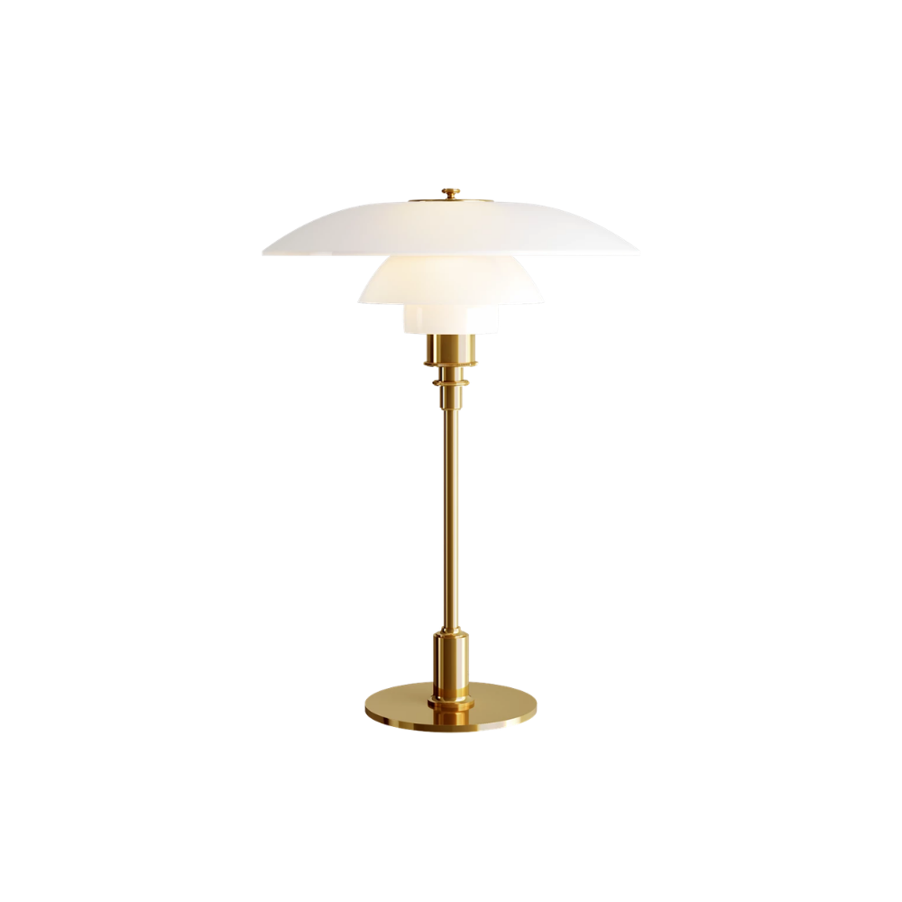 PH 3½-2½ Bordlampe | Messing metalliseret