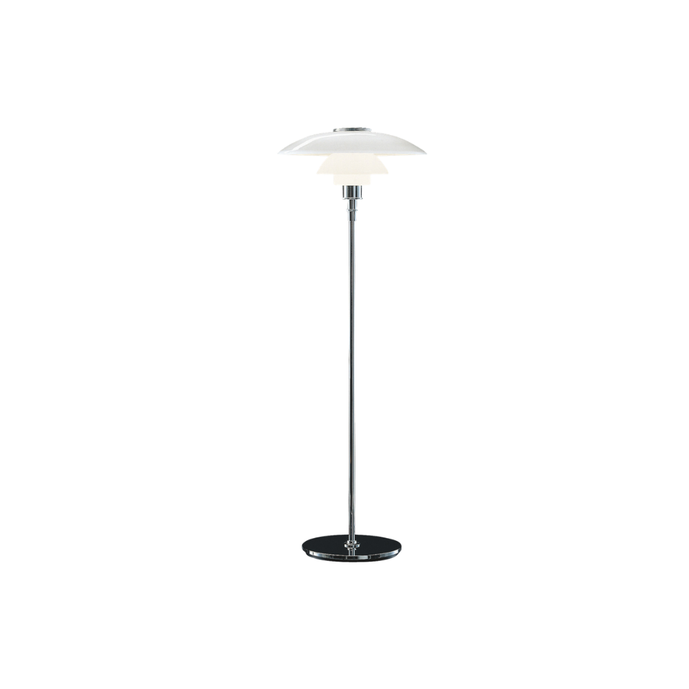 PH 4½-3½ Gulvlampe | Højglansforkromet