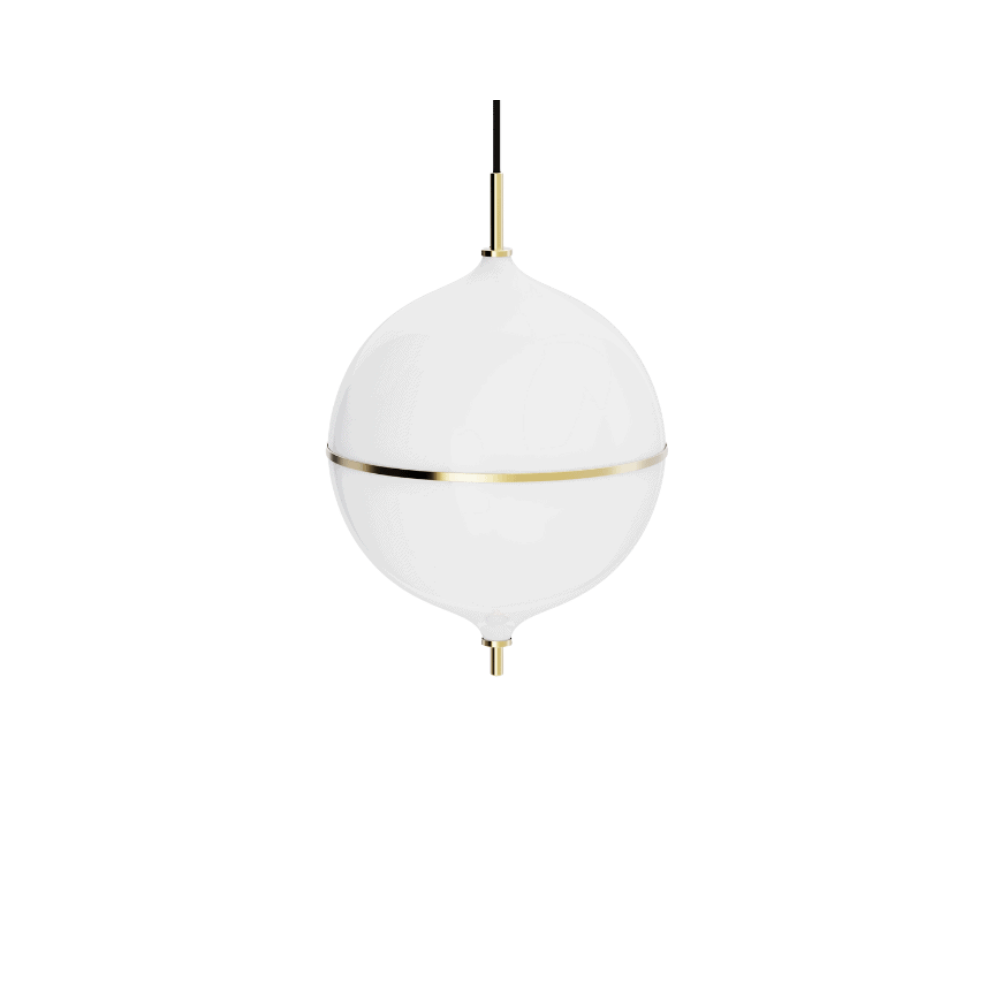 Rebello Decor Eternal Moonlight | Pendel | Ø220 | Brass/White Opal Glass | Online Lagersalg