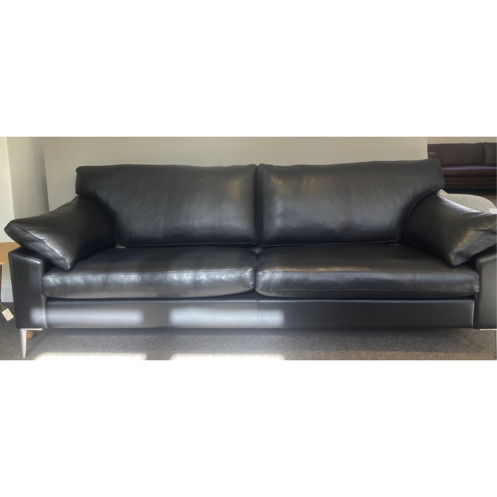 Søren Lund SL329 | 3 pers. sofa, 222 cm | Sort semianilin læder