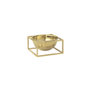 Kubus Bowl Centerpiece lille guldbelagt