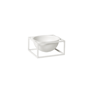 Kubus Bowl Centerpiece lille hvid