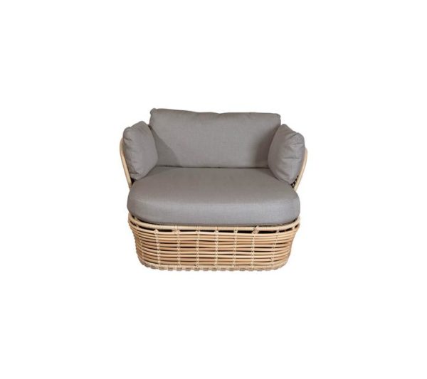 basket loungestol - natural - front - schiang living