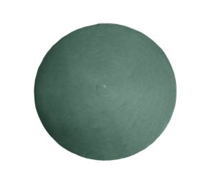 circle tæppe - dark green - 200 cm - schiang living