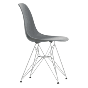 Eames Plastic Side Chair RE DSR krom - granite grey