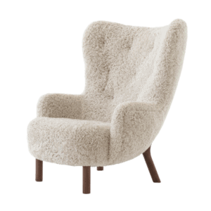 &Tradition Petra Lounge Chair VB3 - valnød fåreskind moonlight
