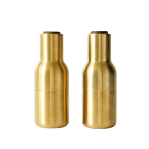 Audo Bottle grinder H20,5 cm i brushed brass og valnød