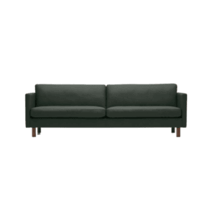 MH981 Mørk grøn læder sofa