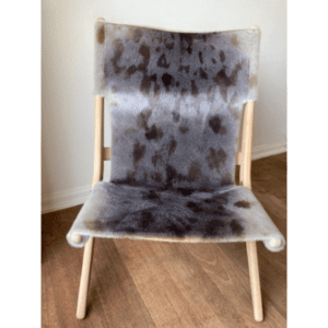 Audo Saxe Chair i sælskind - udstillingsmodel